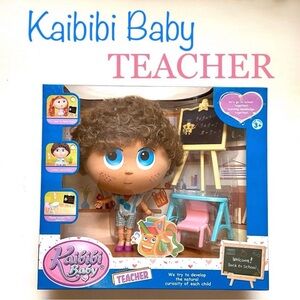 Doll Teacher Set Desk Board Chair School Toy Play Gift Idea Kaibibi Baby